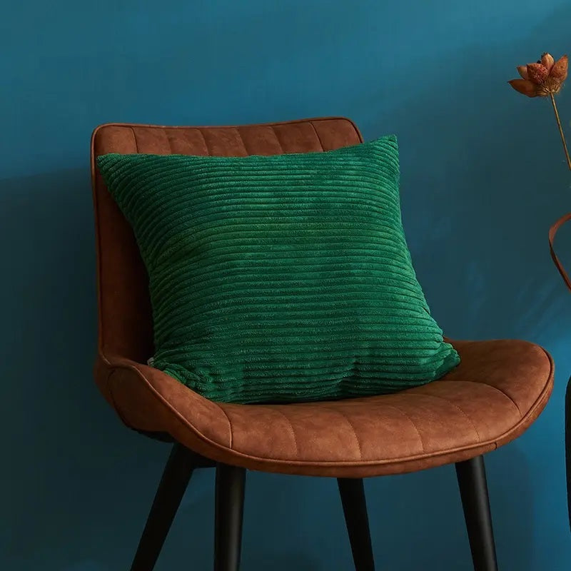 Mos Grøn Stribet Velour