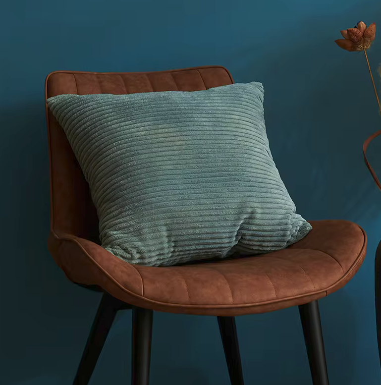 Grågrøn Stribet Velour