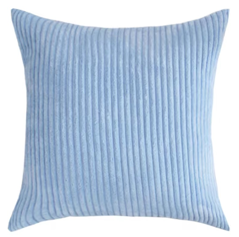 Babyblå Stribet Velour