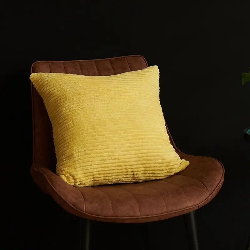 Lys Banan Gul Stribet Velour