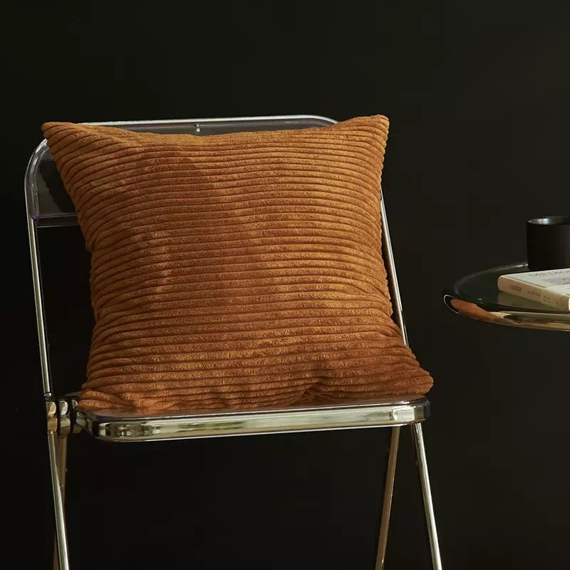 Brun Stribet Velour - The Cosy Dot
